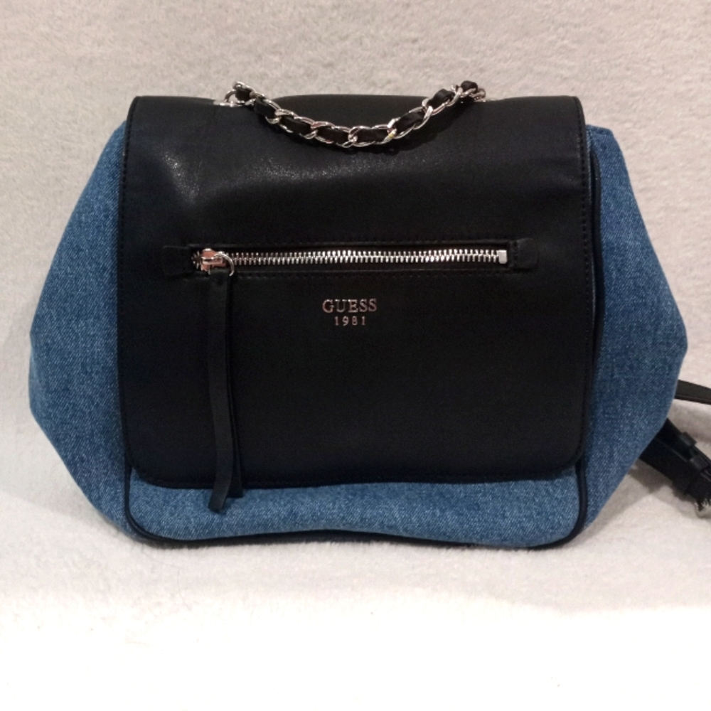 GUESS Denim/Leather Bag